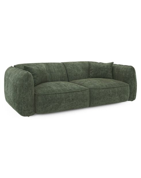 LIAM 4-Sitzer-Sofa Olivgrüner gewebter Samt - 230x90x74