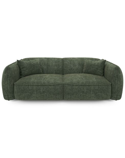 LIAM 4-Sitzer-Sofa Olivgrüner gewebter Samt - 230x90x74