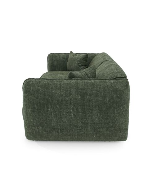 LIAM 4-Sitzer-Sofa Olivgrüner gewebter Samt - 230x90x74