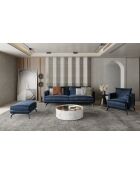 Unic Poef Midnight Blue Velvet - 90x70x46