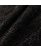 Fauteuil pivotant NELLY Velours chenillé Gris anthracite - 81x98x77