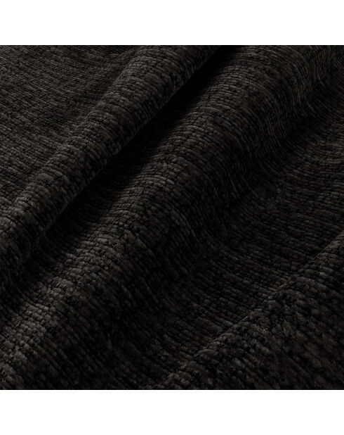 Fauteuil pivotant NELLY Velours chenillé Gris anthracite - 81x98x77