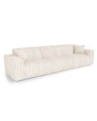 5-zitsbank met 2 sierkussens RUBEN XXL Cream Corduroy - 323x95x78