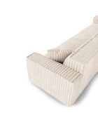 5-zitsbank met 2 sierkussens RUBEN XXL Cream Corduroy - 323x95x78