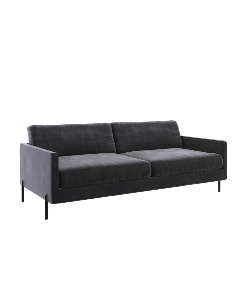 Justin 2-Sitzer-Sofa dunkeltaupegrau - 150x84x78