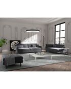 Justin 2-Sitzer-Sofa dunkeltaupegrau - 150x84x78