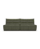 Jody Modulares 5-Sitzer-Sofa Olivgrüner Boucle-Stoff - 250x112x80