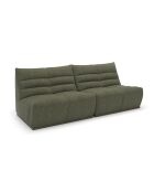 Jody Modulares 5-Sitzer-Sofa Olivgrüner Boucle-Stoff - 250x112x80