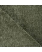 Sofá convertible gran angular izquierdo LIVA de terciopelo texturizado verde salvia - 283x180x73