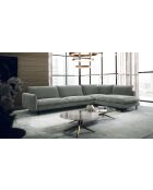 Isak hellgraues Weitwinkelsofa - 262x92x85