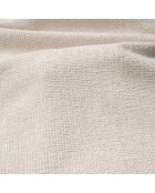 LIAM 4-Sitzer-Sofa aus cremefarbenem gewebtem Samt - 230x90x74