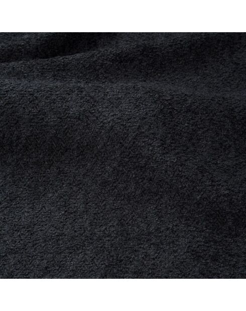 LIVA konvertierbares linkes Weitwinkelsofa aus geschlungenem Stoff Dunkles Anthrazit - 283x180x73