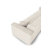 5-zitsbank met 2 sierkussens RUBEN Cream Corduroy - 323x95x78