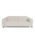 Canapé convertible express matelas 140cm MILANO Tissu bouclette Crème - 210x105x75