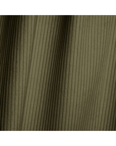 Omvormbare rechterhoekbank express matras 140cm RUBY vintage groen corduroy - 320x165x80