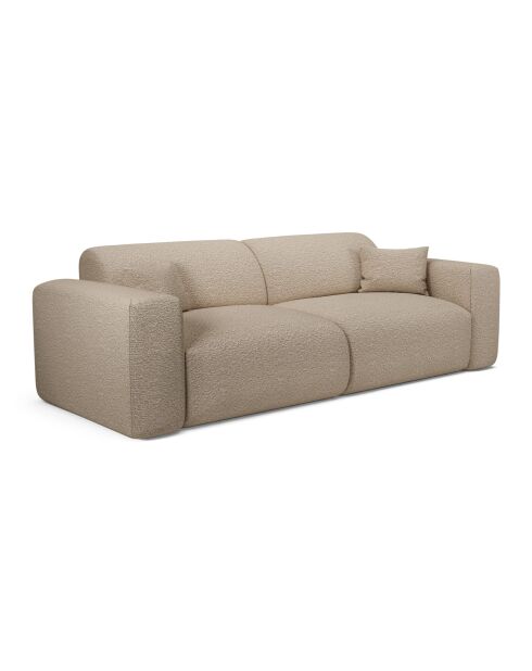 LIVA 4-zits converteerbare bank Taupe Boucle Fabric - 240x97x73