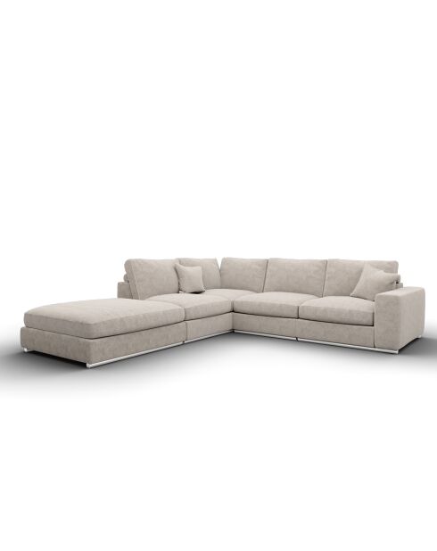 Lustgarden Ecksofa, groß, links, 290 x 300 x 85, Mandelbeige
