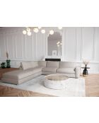 Lustgarden Ecksofa, groß, links, 290 x 300 x 85, Mandelbeige