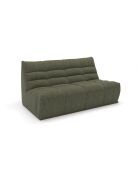 Jody 3-Sitzer-Modulsofa Olivgrüner Boucle-Stoff - 175x112x80