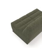 Jody 3-Sitzer-Modulsofa Olivgrüner Boucle-Stoff - 175x112x80