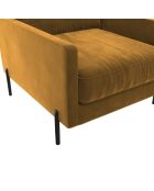 FAUTEUIL JUSTIN MOUTARDE - 72x84x78