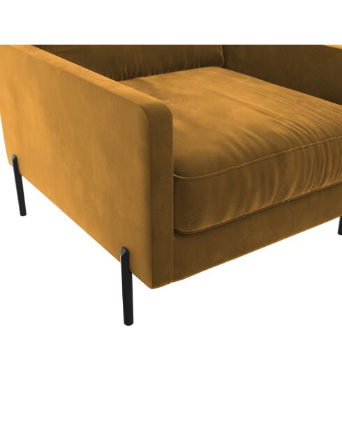 FAUTEUIL JUSTIN MOUTARDE - 72x84x78