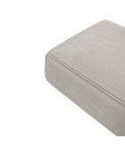 Pouf Rolf Cream in velluto a coste - 97x97x41