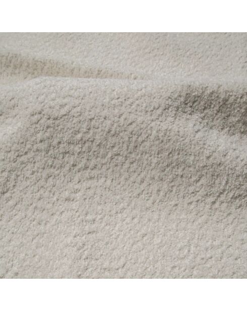 Linkerhoekbank converteerbaar express Dunlopillo matras 140 cm NOVA Boucle Fabric Cream - 299x165x73