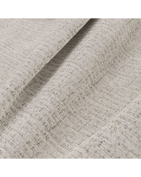 Fauteuil pivotant NELLY Velours chenillé Crème - 81x98x77