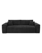 Express ausziehbare Sofamatratze 140 cm RUBY aus dunklem anthrazitfarbenem Samt — 216x100x80