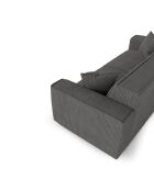 3-zitsbank met 2 sierkussens RUBEN Corduroy Antracietgrijs - 232x95x78