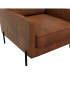FAUTEUIL JUSTIN COGNAC - 72x84x78