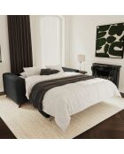 Express converteerbare bank 140 cm matras MILANO Black Terry Fabric - 210x105x75