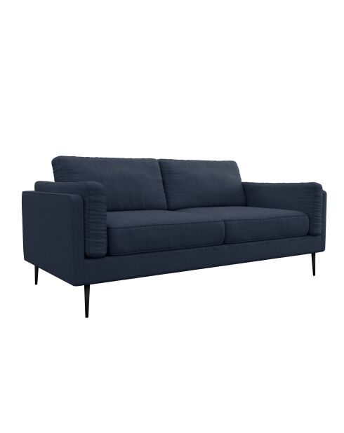 Mikael 2-Sitzer-Sofa, marineblau, gewebt, 149x84x80