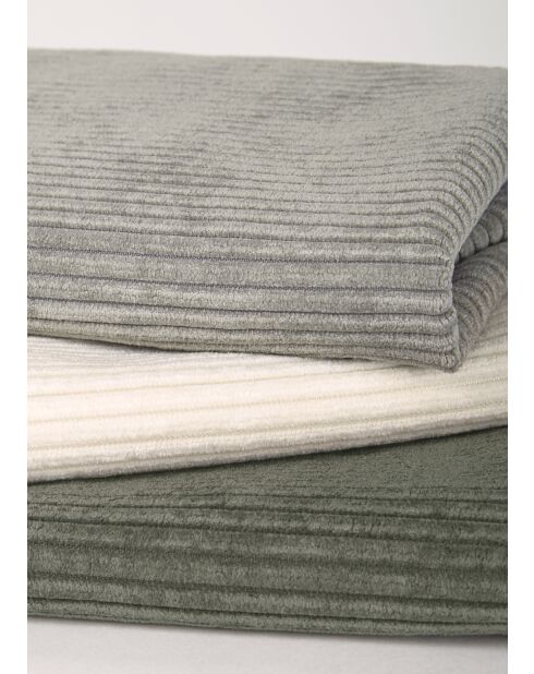 Canapé panoramique modulable XXL Rolf Crème Velours côtelé - 353x345x63