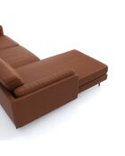 Mikael linkes Ecksofa Kamelleder - 261x154x80