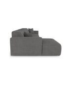 Linkes Ecksofa mit 2 dekorativen Kissen RUBEN Corduroy Antracite grey - 323x173x78