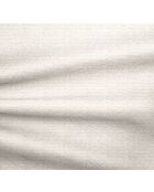 EMY Ecksofa für links, cremefarbener Webstoff — 300 x 155 x 77