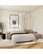 Omvormbare rechterhoekbank express matras 140 cm RUBY 140 cm RUBY corduroy XXL taupe - 320x165x80