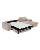 Omvormbare rechterhoekbank express matras 140 cm RUBY 140 cm RUBY corduroy XXL taupe - 320x165x80