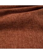 Canapé d'angle droit NOVA Velours tramé Terracotta - 280x165x73