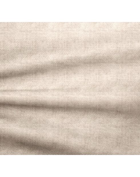 Linkerhoekbank met 2 sierkussens RUBEN Velours Cream - 323x173x78