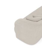 EMY 2-Sitzer-Sofa Cremefarbener Webstoff - 185x88x77