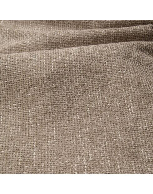 LIAM 3-Sitzer-Sofa aus beigefarbenem gewebtem Samt - 196x90x74