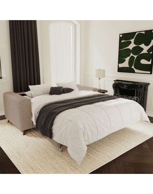 Colchón sofá cama Express 160 cm MILANO Milano Tela Terry Taupe - 230x105x75