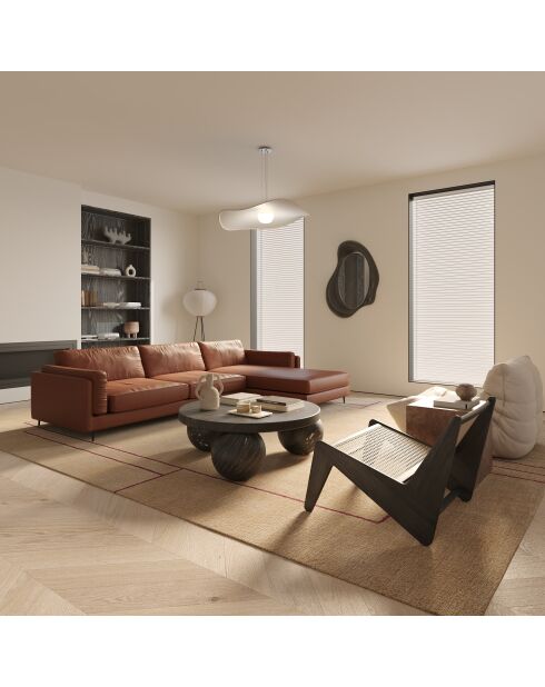 Mikael rechtwinkliges Sofa aus Kamelleder - 261x154x80