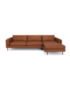 Mikael rechtwinkliges Sofa aus Kamelleder - 261x154x80