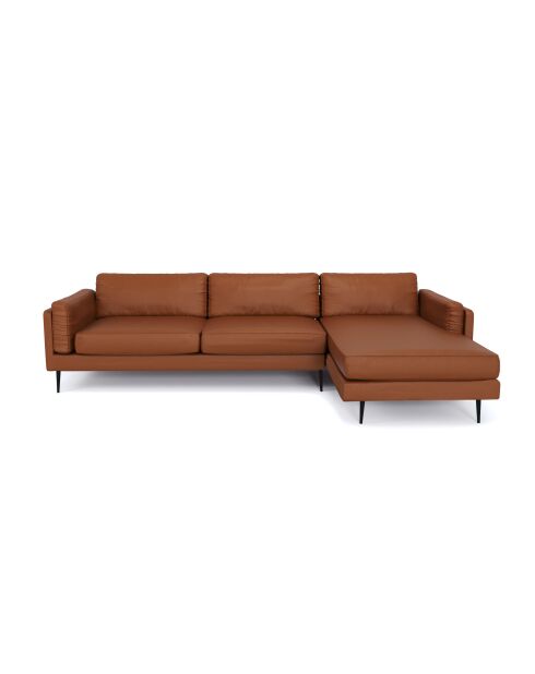 Mikael rechtwinkliges Sofa aus Kamelleder - 261x154x80