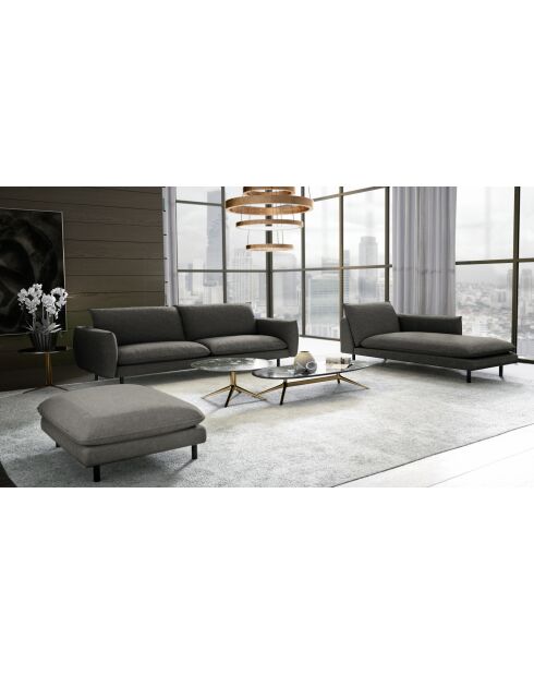 MERIDIENNE DROITE ISAK GRIS ANTHRACITE - 60x160x85