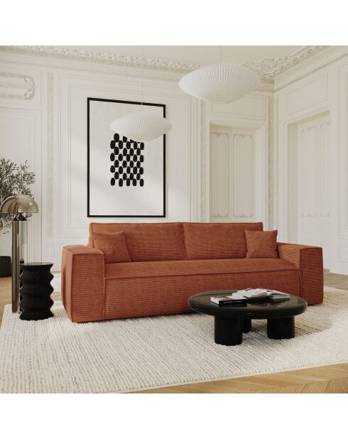 Express Matratze für Sofabett, 160 cm, RUBY, Terrakotta, Kord - 236x100x80